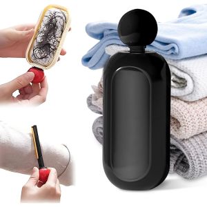 JGD-2 en 1 Rouleau &agrave; Peluches R&eacute;Utilisable, Rouleau &agrave; Peluches pour Poils d'animaux Lavable, Rouleau &agrave; Peluches Compact Portable pour Les Poils d'animaux V&ecirc;Tements Canap&eacute;S Cheveux Poussi&egrave;Re &iquest;Noir&iquest; - Neuf