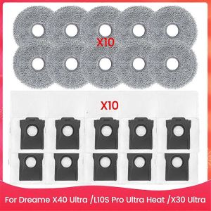 Lot de 20 serpill&egrave;res et sacs &agrave; poussi&egrave;re pour aspirateur Dreame X40 Ultra - Neuf
