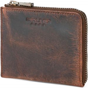 CAUC-Premium Porte-Monnaie en Cuir Mark, Mini Portefeuille pour Pi&egrave;ces pour Homme Femme - Neuf