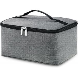 KALANKA-Sac Isotherme Repas, 6L Pratique Lunch Bag Portable Petit Sac Thermique avec Poign&eacute;e pour Hommes Femmes Enfants &Eacute;cole Bureau Pique-Nique, Gris - Neuf