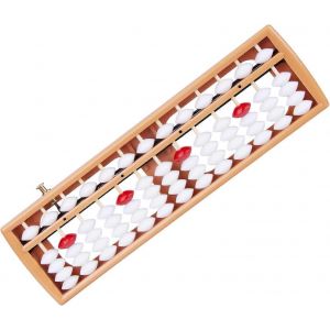 Soroban,boulier en bois à 13 rangs,calculatrice chinoise/japonaise,outil de comptage avec bouton de réinitialisation - Neuf
