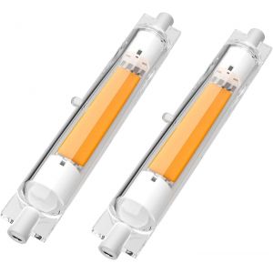 Ampoules R7s Led 118mm Dimmable,30w &Eacute;quivalent &Agrave; Ampoule Halog&egrave;ne 118mm 300w, Sans Scintillement,Blanc Chaud 3000k 3000lm,&Eacute;clairage &Agrave; Faisceau 360&deg;,Ac 220-240v, Lot De 2 - Neuf