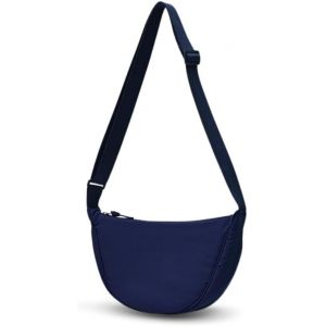 TZF-Sac Banane Femme Bandoulière,Crescent Nylon Bag,Crossbody Bag Women,Sac Besace Loisir,Banane Sacoche,Sac Porté épaule,Sac à BandoulièRe Casual,Sac à Main Portable Avec Fermeture éclair - Neuf
