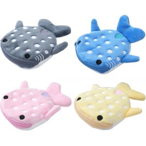 4 Pi&egrave;ces Portefeuille De Baleines,Sac De Monnaie,Sac De Lettres Animales Doux,Lettres Pour Enfants,Mini-Sac De Lettres,Sac De Lettres De Pi&egrave;ce,Cadeau Pour Enfants. - Neuf
