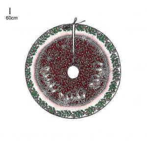 Jupe de sapin de No&euml;l avec motif P&egrave;re No&euml;l dessin anim&eacute;, tapis de sapin, d&eacute;coration festive - Neuf