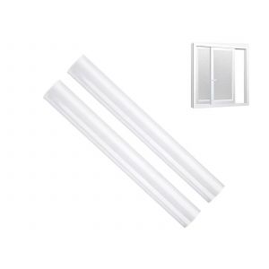 Film de confidentialit&eacute; transparent d&eacute;poli pour fen&ecirc;tre 50 cm x 1 m - 2 pi&egrave;ces - Neuf