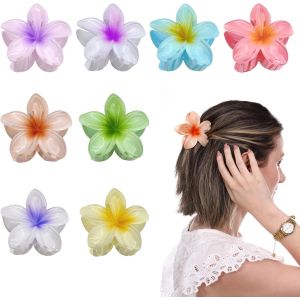Shiliu-Lot De 8 Pinces À Cheveux En Forme De Fleur, Pinces À Cheveux Fleur, Grandes Pinces À Cheveux Mignonnes, Grandes Pinces À Ch[ - Neuf