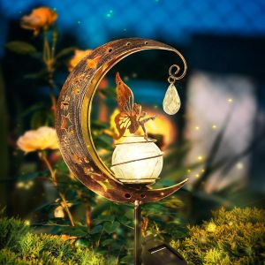 Lampe Solaire Exterieur Jardin, Decoration Jardin Exterieur - Lampe De Sol D&eacute;corative En M&eacute;tal Imperm&eacute;able Pour Le Patio, La Cour, La Maison, Le Mariage Et La F&ecirc;te - Neuf