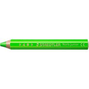 Eryi-Noris Junior 140-F5 Lot De 6 Crayons De Couleur 3 En 1 - Vert Fluo - Extra Incassable - Idéal Pour Les Enfants - Pour De Nombreuses Surfaces - Vert Fluo - Neuf