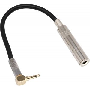 90 Gegr&eacute;s 1/8 &agrave; 1/4 St&eacute;r&eacute;o C&acirc;ble,TRS 90 Degr&eacute;s 3,5 mm M&acirc;le &agrave; 6,35 mm Femelle Audio St&eacute;r&eacute;o Adaptateur C&acirc;ble pour Amplificateurs,Appareils Cin&eacute;ma Maison,Ordinateur Portable,etc.(9 pouces/24 cm) - Neuf