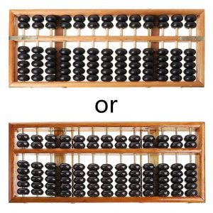 Portable Chinois 13 chiffres Colonne Abaque Arithm&eacute;tique Soroban Calcul Comptage - Neuf