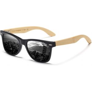 Lunettes De Soleil Polarisées, Pour Homme Et Femme, Avec Protection Uv, En Noyer, Avec Cadre En Bois, Respectueuses De L'environnement - Neuf