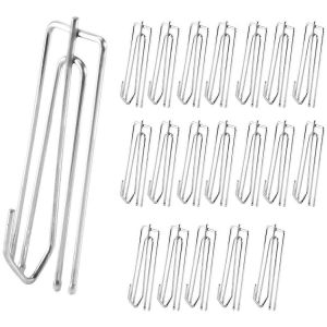 Traitement de fen&ecirc;tre 4 broches pincer pliss&eacute; rideaux crochets de rideau 20pcs - Neuf
