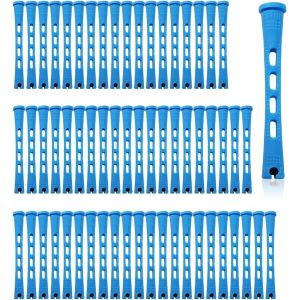 60 Pièces Permanente Pour Cheveux Longs Et Courts U2013 Bigoudis Cheveux Petit De 0,35 Pouce, Tige De Bigoudis Diy Pour Coiffures Naturels, Tiges De Perm Pour Domicile Ou Coiffure Salon - Neuf