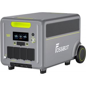FOSSIBOT F7200 Station &Eacute;lectrique Portable 7200W, Batterie LiFePO4 5.2-15.6kWh, AC+Solair 5200W Max Entr&eacute;e, UPS 3000W <10ms, G&eacute;n&eacute;rateur pour Maison/Urgence/RV 5 Ans Garantie - Neuf