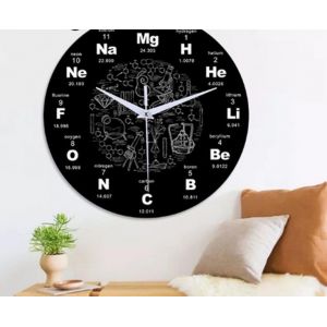 Horloge murale moderne de 12 pouces avec mouvement de balayage silencieux et finition miroir - Neuf