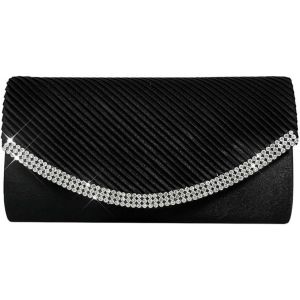 Senior-Pochettes Et Clutches Femme Brillant Strass Diamants Satin Sac De Soirée Amovible Chaîne Grande Capacité Clutch Mariage Party Fête Boule Anniversaire Danse Voyage Bal Bal[L3162] - Neuf