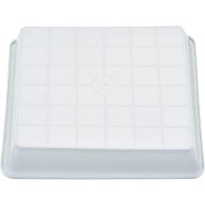 KALANKA-10 Lot Jardinière Soucoupes - Plastique Carré Fleur Pot goute Plateaux Appliquer pour Extérieur/Jardin (6 Pouce, Blanc) - Neuf