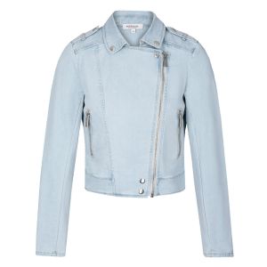 Vestes Demie Saison Morgan Vammy Jean Bleached Bleu Ciel 38 - Neuf