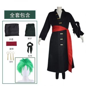 V&ecirc;tements De Cosplay One Piece, Cosplay Wano Country, Zoro Eleven Lang, Yukata Kimono, V&ecirc;tements De Cosplay D'est - Neuf