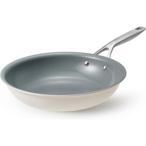 Subzonal-Ingenio Po&ecirc;le En C&eacute;ramique 28 Cm - Po&ecirc;les &Agrave; Frire &Agrave; Fond Massif &Eacute;paissi - Pour Tous Les Types De Plaques De Cuisson - Po&ecirc;le Rev&ecirc;tue Passe Au Four - Avec Poign&eacute;e En Acier (28 Cm) - Neuf