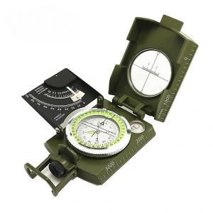 Boussole De Randonnée Militaire Professionnelle Avec Clinomètre, Boussole De Visée En Métal, Boussole De Navigation Avec Sac De Transport Pour Camping, Randonnée - Neuf