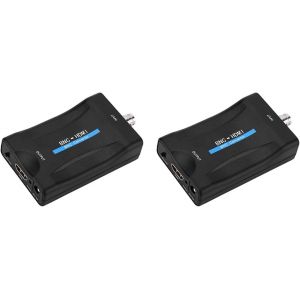2X Adaptateur de Convertisseur BNC vers CVBS BNC Coaxial 1080P Sortie HDCP Crochet Caméra de Sécurité DVR Surveillance - Neuf
