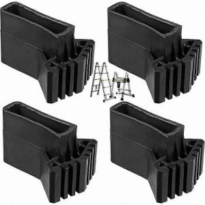 Couvre-pieds d'échelle Pieds Pieds d'échelle d'extension Échelles Coussinets en caoutchouc antidérapants universels Pieds de remplacement d'échelle en caoutchouc antidérapante4pcs - Neuf