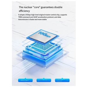 Bo&icirc;tier SSD NVMe Adaptateur externe SSD PCIe 10 Gbit/s - Neuf