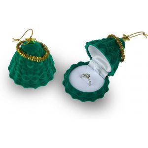 Coffrets Cadeaux De Noël, Petits Coffrets Vides Pour Bijoux, Bagues, Boucles D'oreilles, Colliers, Pour Femmes, Pendentifs De Fiançailles, Coffrets Cadeaux Pour Festivals (Vert) - Neuf