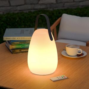 Subzonal-Lampe De Table Ext&eacute;rieure Rechargeable Led 8 Couleurs Dimmable Lampe De Table Sans Fil Avec T&eacute;l&eacute;commande, 4 Niveaux D'intensit&eacute; Variable, Ip44 &Eacute;tanche Pour Chambre Jardin Patio - Neuf