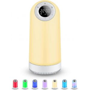 Lampe De Chevet Tactile Pour Enfants,Lampes Tactiles Colorées Sans Fil Pour Chambre À Coucher,Veilleuse De Table Rechargeable Avec Haut-Parleur Bluetooth Lumineux,Cadeau Pour Adolescent Gi - Neuf