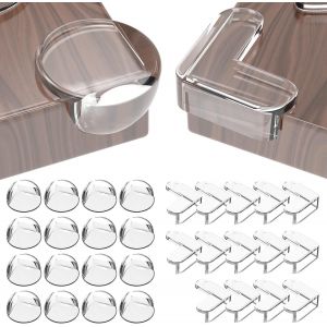 30 Pcs Protection Coin De Table Pour B&eacute;b&eacute;,Prot&egrave;ge Angle De Table Bebe Avec Super Colle Am&eacute;lior&eacute;e,Kit Securite Bebe Pour Maison,Bureau,Berceau,Table,Coins & Bords Molles,S&ucirc;r Et Inodore - Neuf