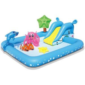 Aire De Jeux Pataugeoire Fantastic Aquarium 239 X 206 X 86 Cm Avec Fontaine, Pool - Neuf