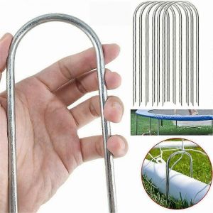 10x Ancrages Au Sol,Piquets De Sol,Piquets De Tente,Ancrages Au Sol En Acier,Piquets De Tente - Neuf