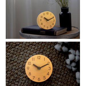 R&eacute;veil analogique en bois avec lumi&egrave;re du jour, r&eacute;veil en sapin de Chine - Neuf