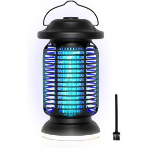 Lampe Anti Moustique 20W, 4000V Piège Mouches Électrique Ipx4 Résistant L'Eau, Lampe Anti-Moustiques Hautement Efficace Pour Intérieur/Extérieur, Conception Grille Améliorée & Éclairage Led Intégré - Neuf
