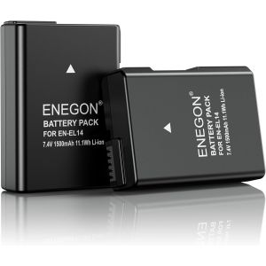 2X EN-EL14 Batterie Rechargeable Li-ION pour Appareil Photo numérique Nikon en-el14/el14a D5600 D5100 D5200 D5300 D5500 D3100 D3200 D3300 D3400 D3500 Coolpix P7000 P71000 P720 0 P7700 P7800 - Neuf