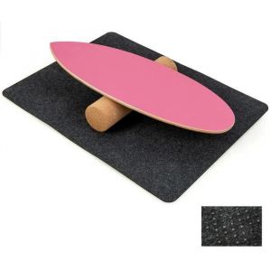 Appareil Abdo Planche D&iquest;&Eacute;quilibre Avec Rouleau De Li&egrave;ge Costway Tapis Antid&eacute;rapant Charge 227 Kg Compos&eacute; De 8 Couches Rouge - Neuf