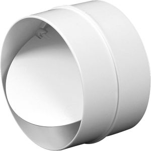 Système à tube circulaire, tuyau de ventilation en PVC, support de pièces de réduction Té., Plastique, Verbinder mit Rückstauklappe, Ø 125 - Neuf