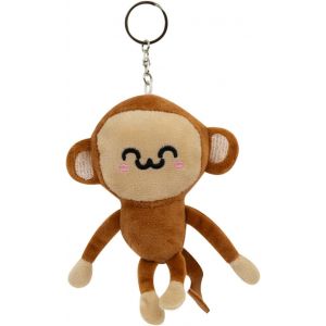 KAL-- Porte-Cl&eacute;s En Peluche - Singe - Porte-Cl&eacute;s En Peluche En Forme De Singe - Neuf
