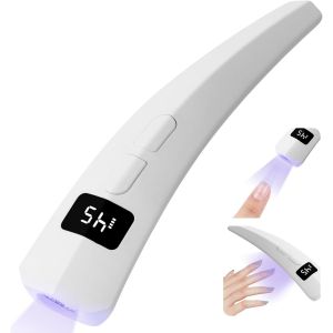 Pro U V Lampe &Agrave; Ongles 10 Secondes S&eacute;chage Rapide : Lampe U V Portable Pour Ongles En Gel Sans Fil, 2 Modes D'eclairage, Lampe &Agrave; Led Portable Pour Ongles De Construction - Neuf