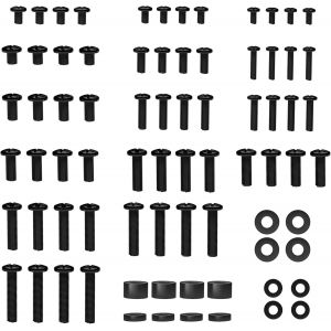 VornixorSarlshop-Kit de Mat&eacute;riel de Montage Universel pour T&eacute;l&eacute;viseurs ou Moniteur jusqu'&agrave; 80 pouces, Vis pour Montege TV de Type M4, M5, M6 et M8, Rondelles et Entretoises, Compatible avec Tous Supp - Neuf