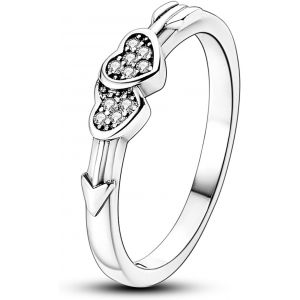 Kahfl-Bague En Argent Sterling 925 Pour Femme,Bague Éternité Empilable Avec Oxyde De Zirconium Pour Femmes Et Filles Comme Cadeau,Taille 6-9,Pierre Précieuse,Oxyde De Zirconium - Neuf