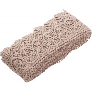 Sjzg-Ruban En Dentelle De Coton Vintage Au Crochet Pour Bricolage, Scrapbooking, V&ecirc;tements, Rideaux, Nappe, Tissu, D&eacute;coration De Mariage, Emballage Cadeau - 7,6 Cm X 4,8 M - Neuf