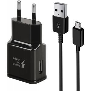 KALANKA-Chargeur USB avec C&acirc;ble de Charge Micro-USB Chargeur Rapide Compatible avec Samsung Galaxy S7 S6 Edge/S5/S4/S3/Note 4/5/A03/J7/J3/Tab A 8.0/Tab A 10.1 (2016), Chargeur T&eacute;l&eacute;phone Adaptateur Se - Neuf