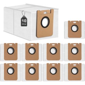10 Sacs à Poussière Compatibles avec D10 Plus/D10s Plus Aspirateur Robot,Kit d`Accessoires pour Sacs - Neuf