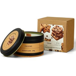 Bougie Parfumée Biscuit - Arôme Parfumé De Four Avec Beurre, Cannelle Et Caramel - Message Secret Inclus - 200G De Soja Naturel (Pot De Biscuits) - Neuf