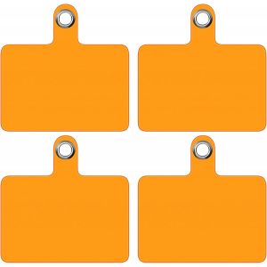 Kal-X Patchs De Remplacement Universel Por Tour De Cou Telephone Portable [Fluor Orange] Accessoire De Bandouliere Cordon Holder Porte Pochette Laniere Collier Corde Attache Chaine - Neuf