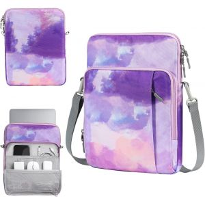 ChenQuanSarl-13,3""Housse De Protection Compatible Avec Ipad Pro 12,9 2022/2021/2020,Macbook Air 2022-2018,Macbook Pro 2022-2016,Galaxy Tab S9+/S8+ 12,4"",Surface Pro 9/8,Aquarelle Violette - Neuf